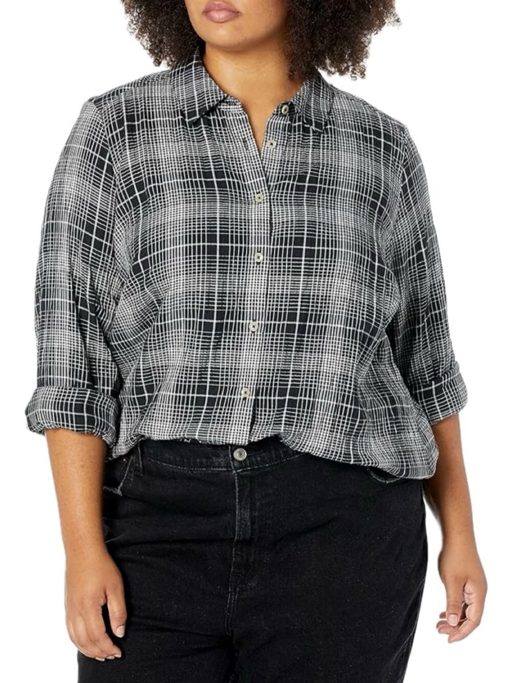 Foxcroft Womens Rhea Long Sleeve Plaid Perfection Button Down Shirt
